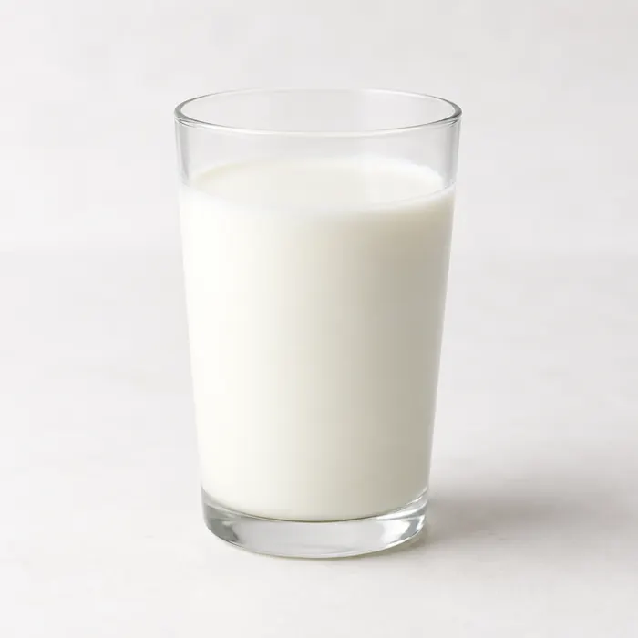 Vaso de leche.