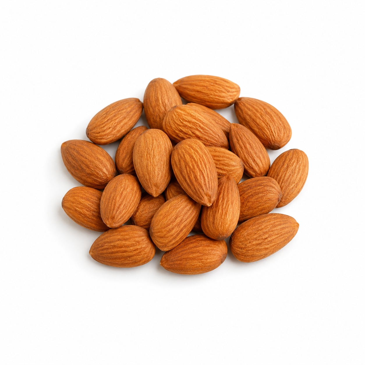 Grupo de almendras enteras.